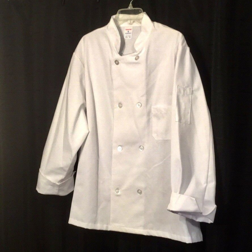 FASHION SEAL White Double Breasted Chef Coat